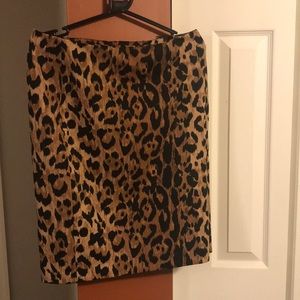 Leopard print skirt